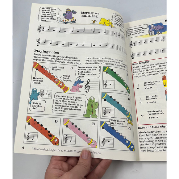 The Usborne Book Of Recorder Tunes Sheet Music Paperback Book Philip Hawthorn - Picture 6 of 12
